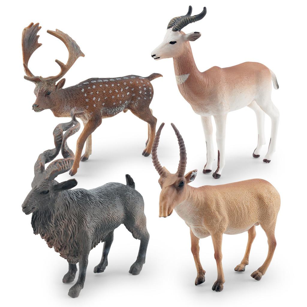 Amazing Static Animal Figurines Including Antelope Goat And Deer For Decoration
