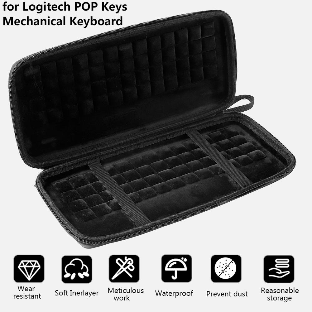

Портативный чехол для переноски для беспроводной клавиатуры Logitech MX Keys, жесткий футляр для хранения для Logitech G913/G913 TKL, защитные сумки