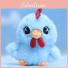 Adorable Plush Rooster Keychain Cute Cartoon Chicken Doll Pendant Soft Toy