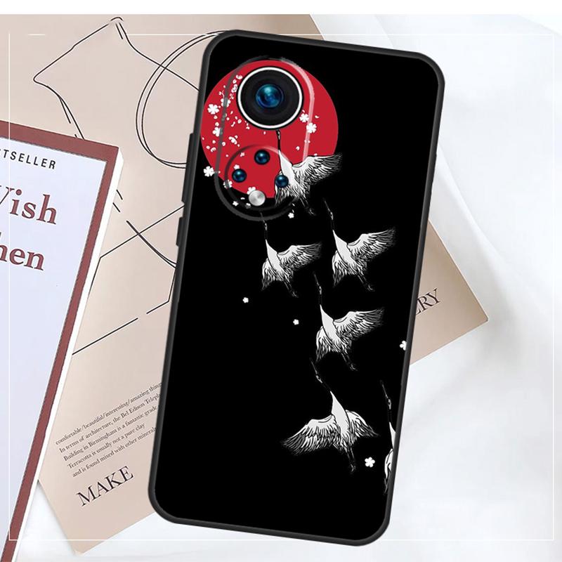 Japanese Style Art Case For Honor Magic 5 6 7 8 Pro X9a X9b X9c X9d X8b X8c Win RT 50 70 90 200 400 Lite Cover