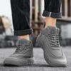 New Fashion Autumn And Winter Men's High Top Martin Boots Students Male Boys Trending Soft Sole Work Shoes Labor Protection Martin Sneakers