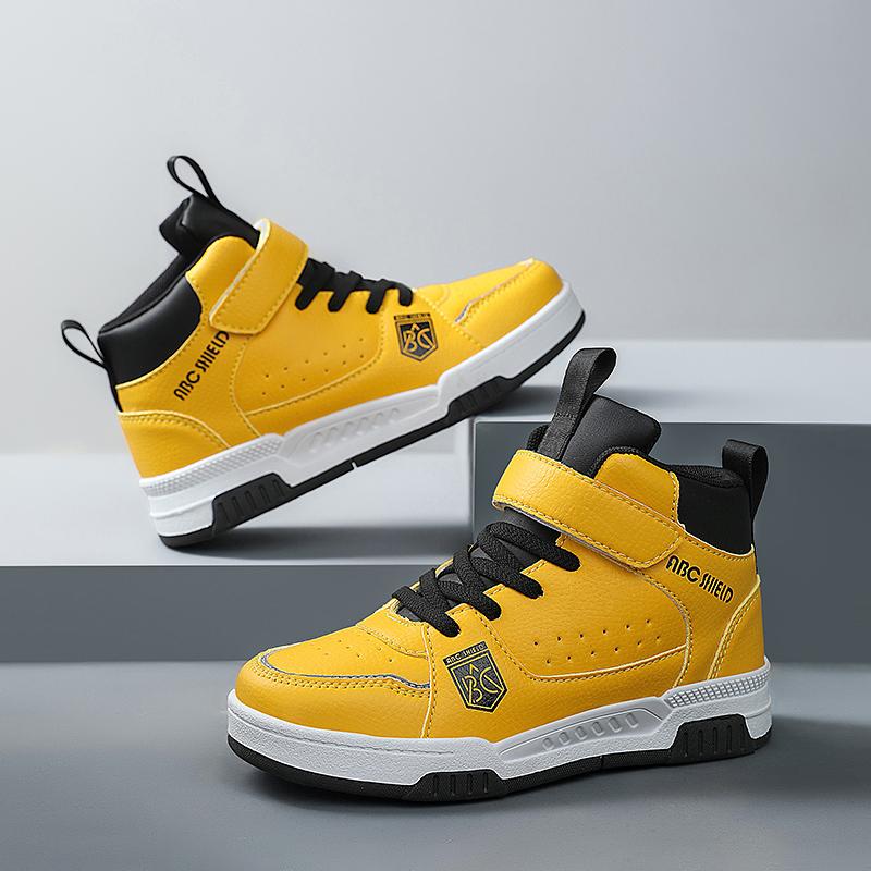 Children's High-Top Basketball Shoes Non-Slip Outdoor Jogging Sneakers Breathable Athletic Trainers for Boys And Girls