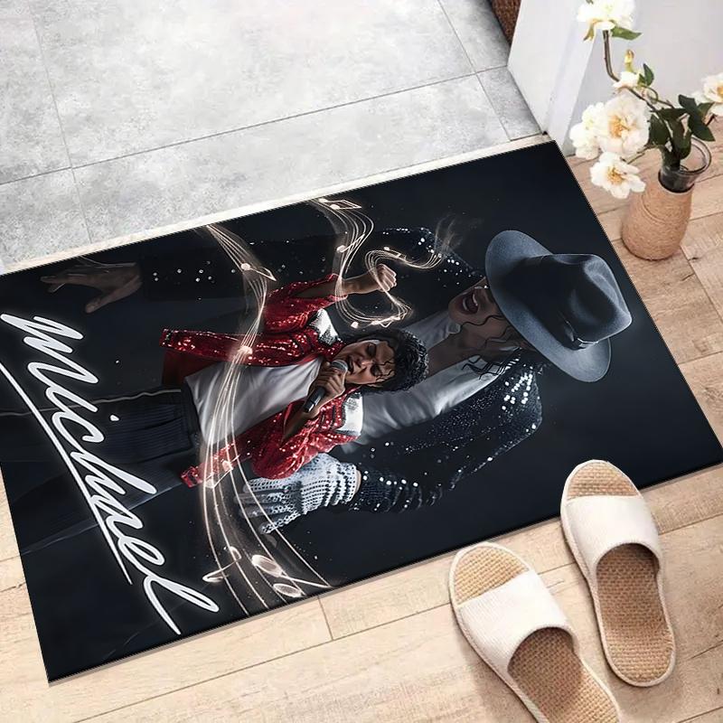 Michael JacksonPrinted Area Rug Carpet for Bedroom Living Room Home Decor Rugs Mat Non Slip Mat Rug for Bedside