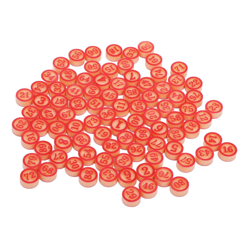 Number Board Game Pieces Plastic Solid Interactive Numbers 1?90 Pieces for Party Entertainment