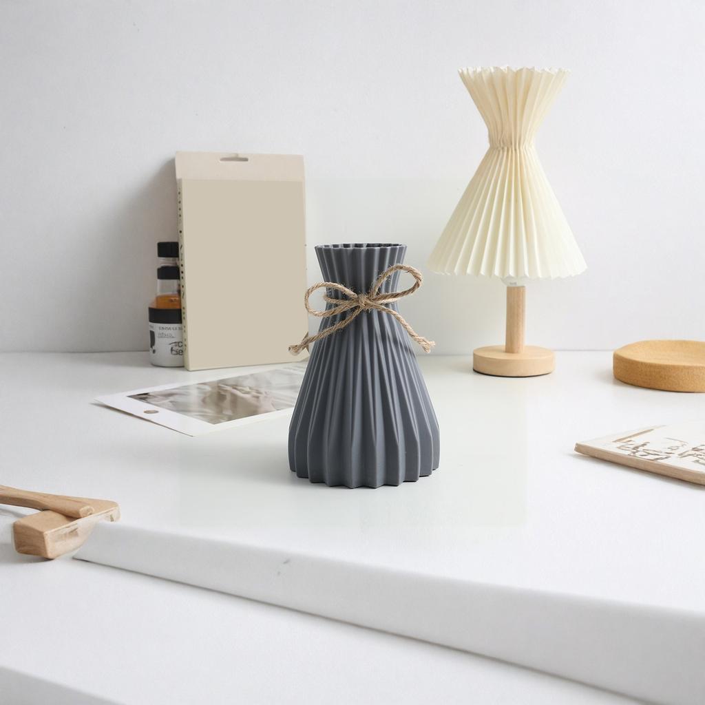 Plastikowy Dekoracyjny Wazon Odporny na Stłuczenia Lina Konopna Składany Wazon do Salonu