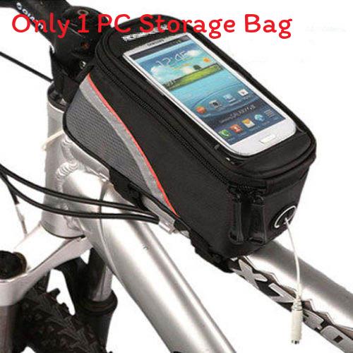 

Handlebar Bag Cycling With Touch Screen Functionality For Mtb And Bikes Commuter Redstripe,S