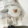 Bear Portable Outdoor Fan 3 Speeds Clip On Electric Fan Cute Cart Stroller Fan for 3.7V1200mAh Baby