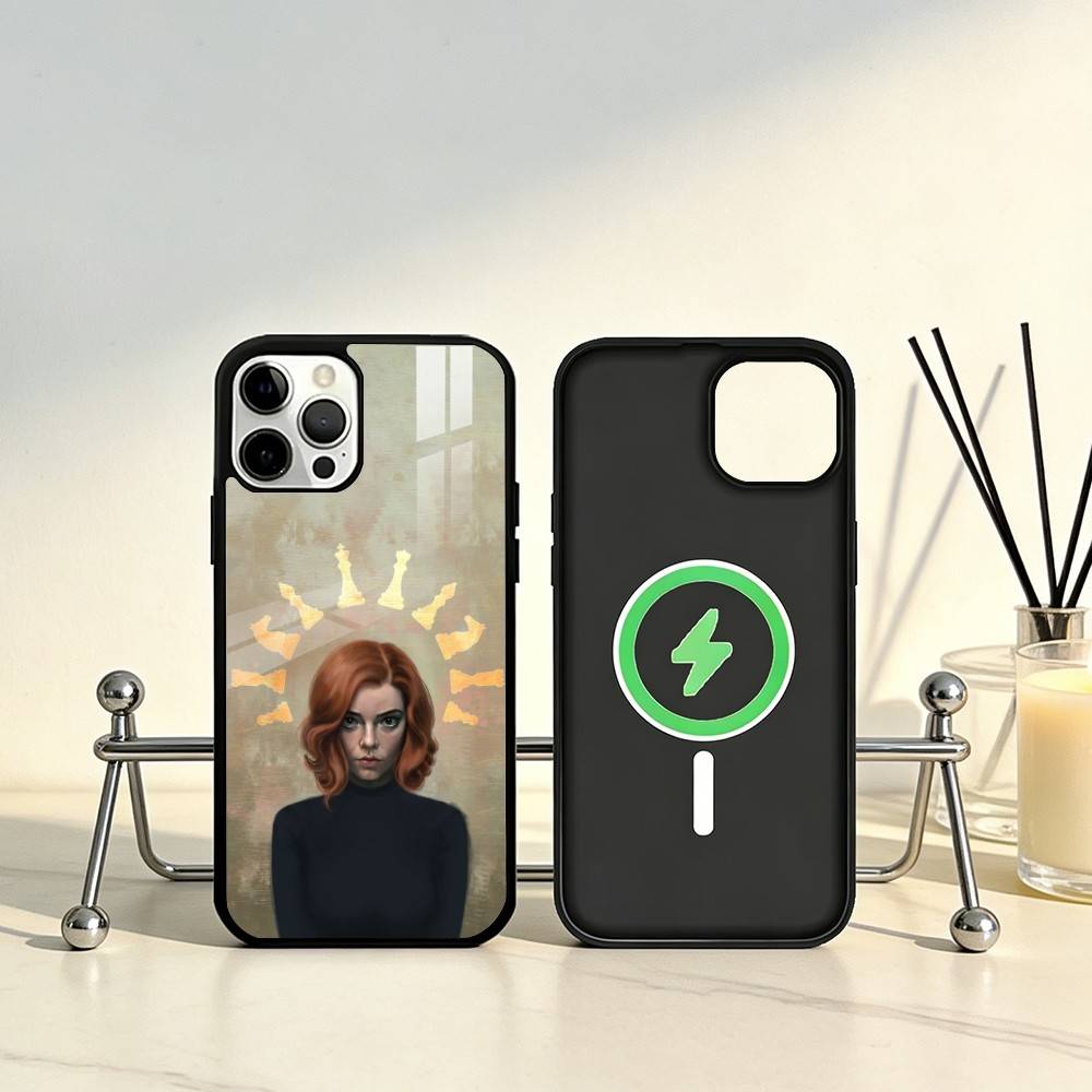 Novel The Q-Queens G-Gambit Phone Case For iPhone17,16,15,14,13,12,11 Plus,Pro Max Magnetic For Magsafe Wireless Charging