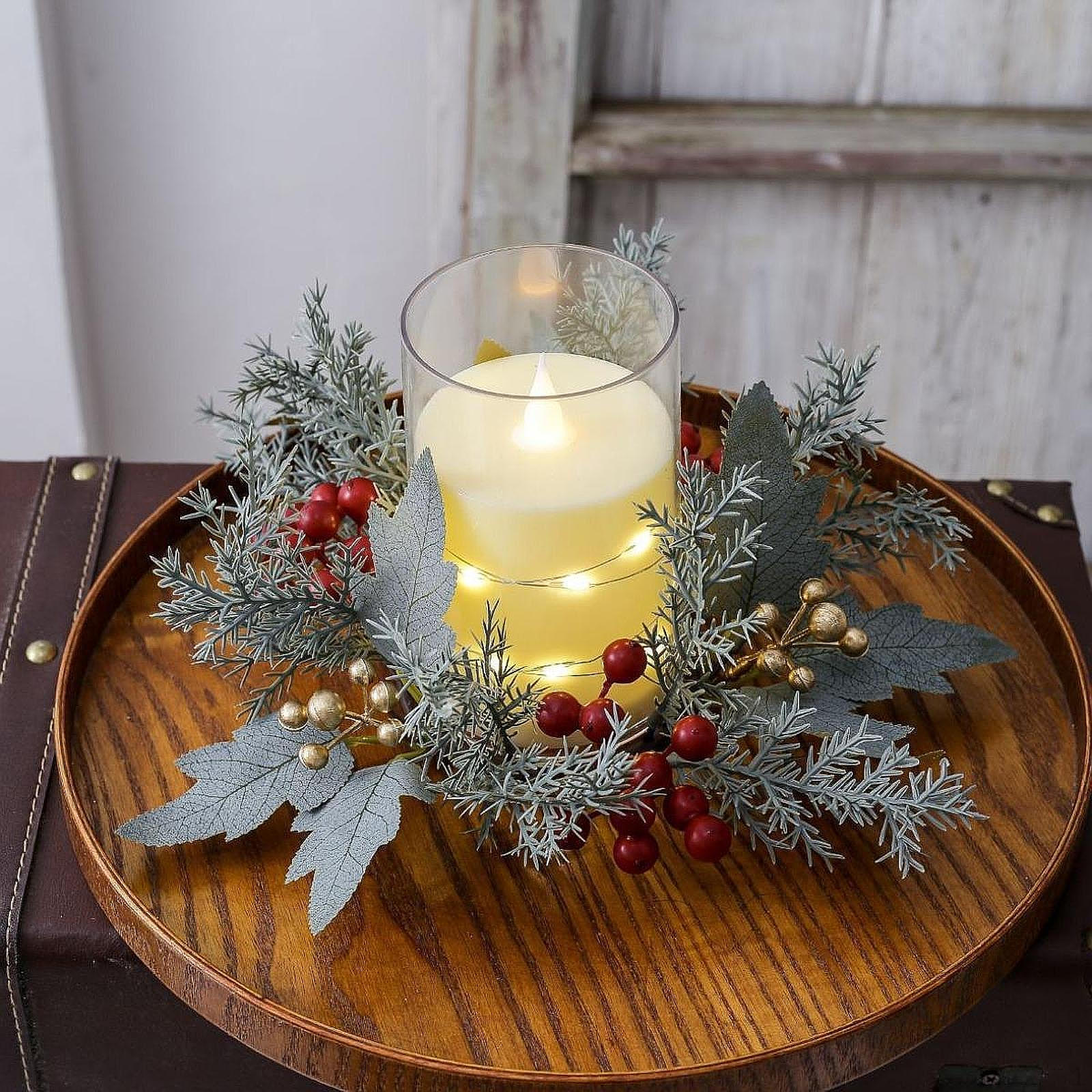 

Подсвечник для кольца, венок, венок для окна Red Gold