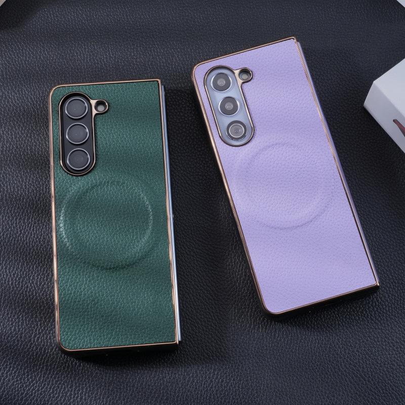 Luxury Lychee Grain Magnetic Phone Case for Samsung Z-Fold 7/6