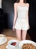 Women's French Style High-Waisted Wide-Leg Shorts - Flattering Slim Fit, Solid Colors