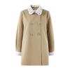 Damen Retro Süßer Spitzenkragen Trenchcoat