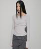 Peulleeoeob Layered Bustier Long Sleeve (Fl-105_Cloud White)