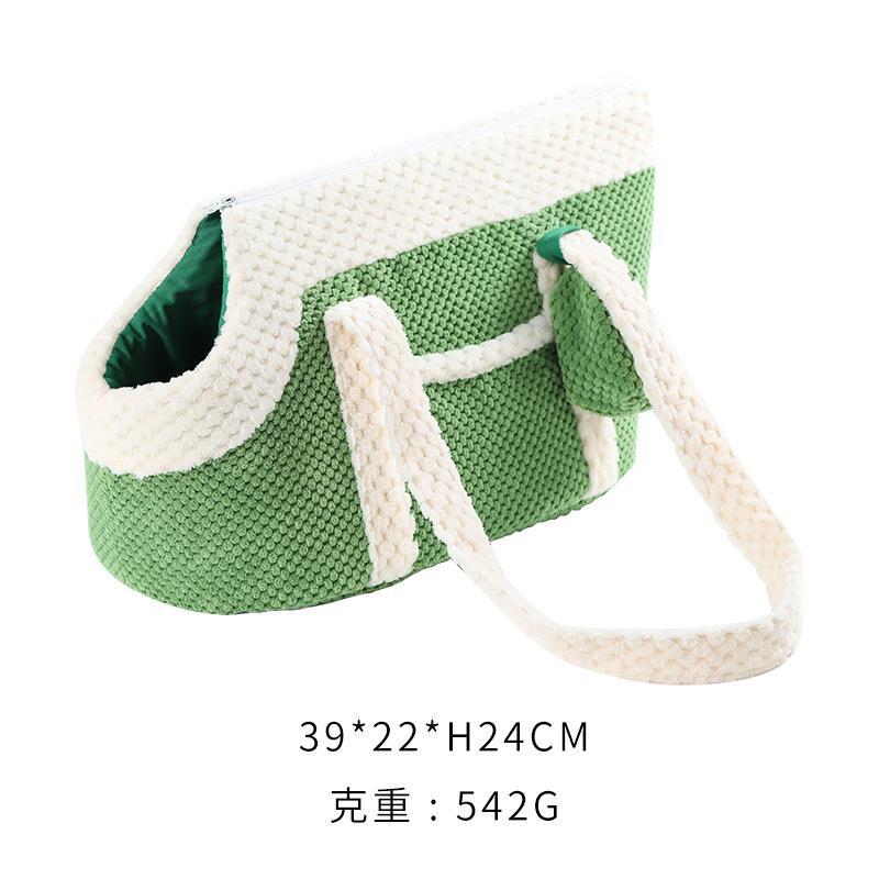 

Single Shoulder Cat Bag Autumn and Winter Warm Portable Small Dog Satchel Cat Outing Teddy Bichon Dog Bag, Cat Chest Bag