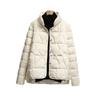 Womens Lightweight Short Down Jacket Stand Collar Slim Fit White Duck Winter Coat