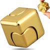 Metallkub Roterande Fingertopp Gyroskop Fidget Anti Stress Leksaker Vuxen Kontor Hem Resa Bärbar Spinner Leksaker Julklappar