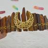 Handgefertigtes Naturkristall-Kronen-Haarband für Bräute und Partys - Monddesign, Europäischer & Amerikanischer Stil
