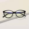 2/3 Pack Fashion Retro Anti-Blue Light Pochromic Glasses Classic Cat Eye Triangle Eyeglasses