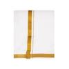 Mens Dhoti Cotton 2 Mtrs Fancy Border Dhothi/Vesti/Mundu White Colour Pack of 1 B0CTSYWKQ1