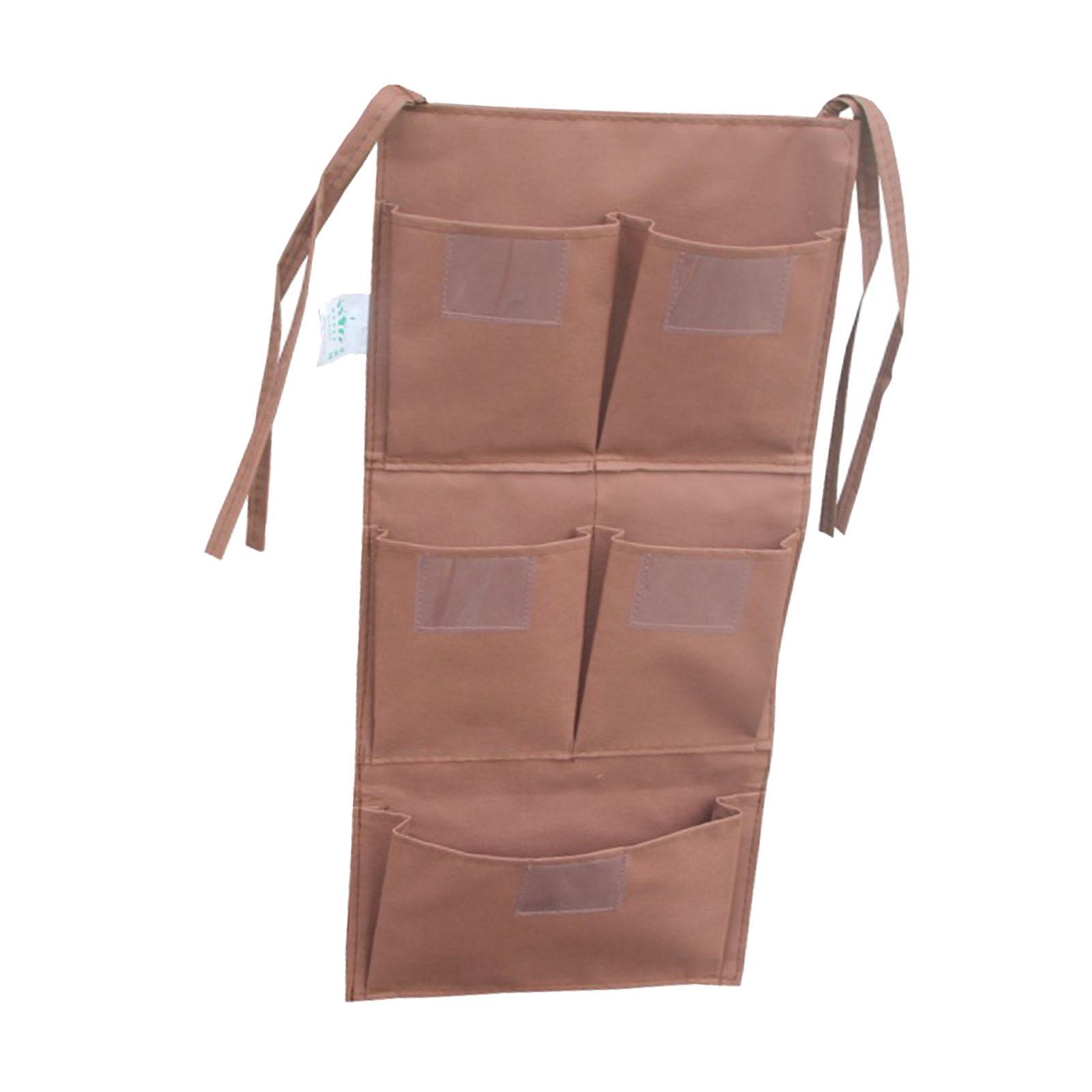Housekeeping Organizer Cart Bag Replacement Multipocket Storage Pouch for Cleaning Cart Versatile Use 5 pockets