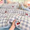 Winter Thickened Milk Fleece Bed Four-piece Set New Coral Fleece Flannel Single Quilt Cover Bed Sheet Three-piece Set Bedding
