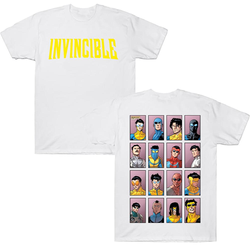Invincible Mark Superhero Double Sided Printed T Shirts Men Women's Harajuku T-shirts 100%Cotton High Quality Short Sleeve Clothing summer clothes