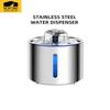 Pet Water Fountain 304 Stainless Steel Automatic Cat Drinking Fountain  2.5L Smart Water Dispenser with Transparent Window