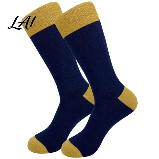 Everyday Cotton Crew Socks Men Argyle Socks Plus Size Colorful Striped Thick Dress Thickened Autumn Winter for Cold Weather Comfortable Non Binding