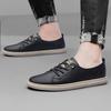 Fashion Autumn Casual Leather Board Shoes British Style Genuine Leather Thick-soled Walking Shoes Outdoor Antiskid Versatile Oxford Shoe