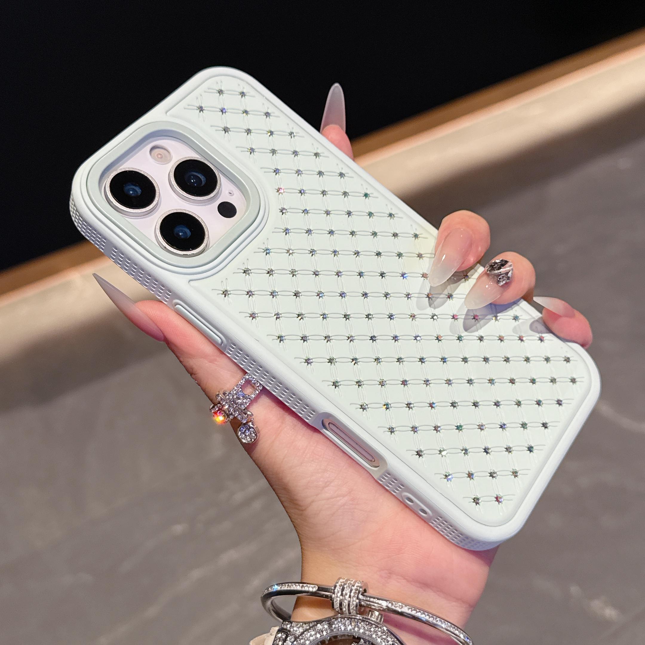 

Розкішний модний ударостійкий чохол з кристалами Bling для IPhone 16 Pro Max 16 Plus 16e Чохол для IPhone 15 14 13 12 11 Pro Max Coque iPhone 15 Pro Max