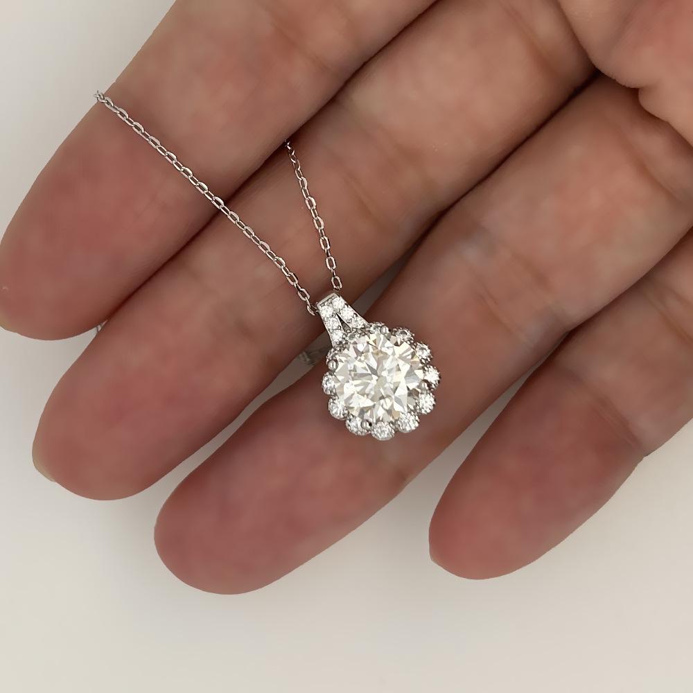 925 Sterling Silver Sunflower Princess Necklace - Luxury Design for Women