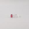 Pink Rubellite Gemstone 925 Sterling Silver Elegant Prong Set Ring For Women CZR-16-15