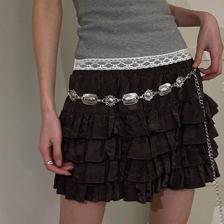 Women Waist Chain Ethnic Style Belts with Patterns Masquerades Waist Chain