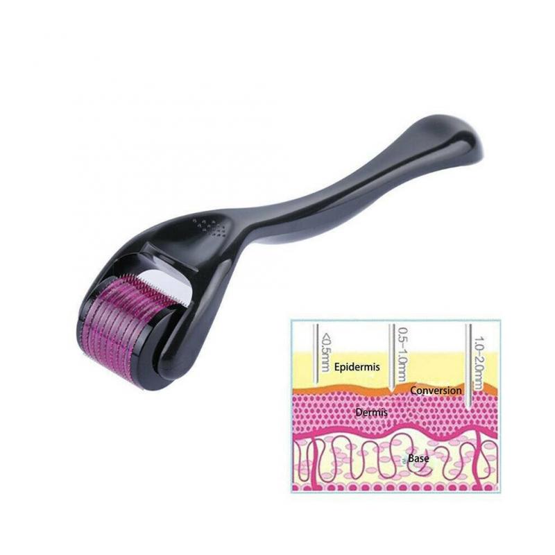 (0.75mm) 540 Titanium Micro Needle Derma Roller Hair Beard Regeneration Growth Skin Care