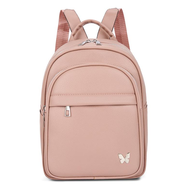 Sac à dos avancé pour femme, Nouveau sac à dos tendance et simple en cuir souple pour femme, Sac à dos de voyage décontracté et polyvalent