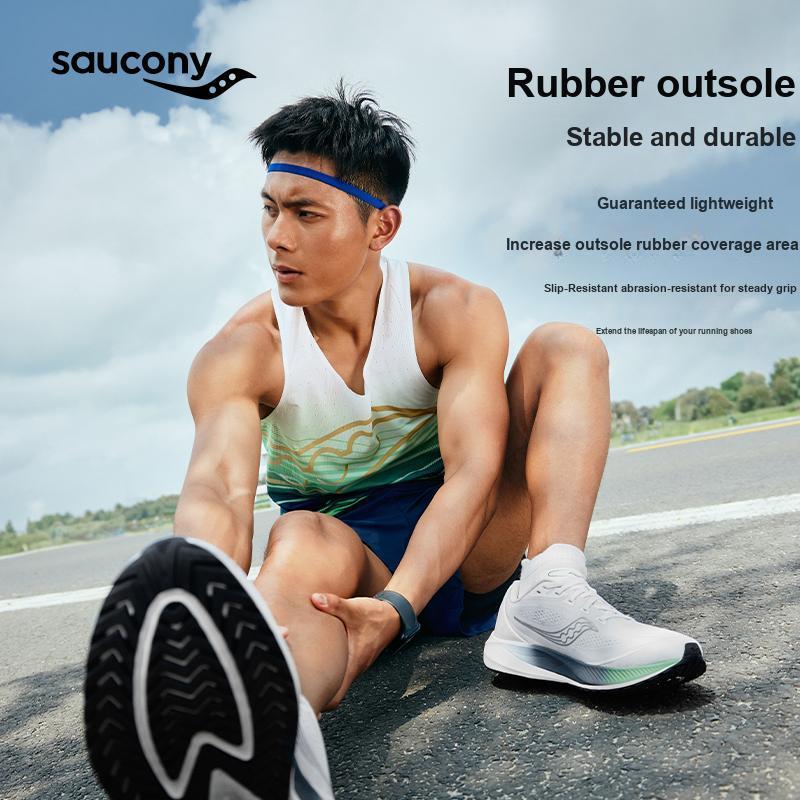 Saucony Mirage Flow Lightweight Training Running Shoes Men Sneakers Light-Purple White S28214-1