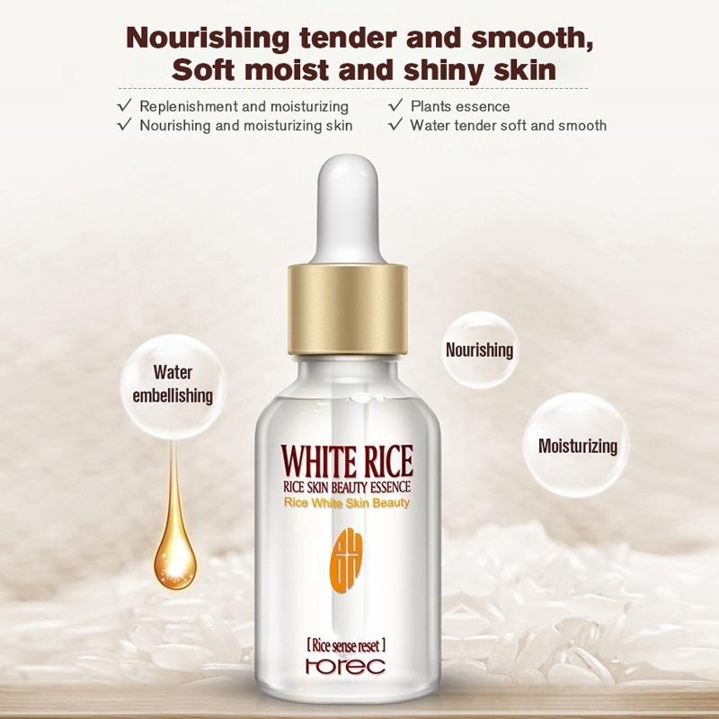 White Rice Face Care Essence Natural Organic Reducing Wrinkles Desalination Dark Spot Repair Essence Cream