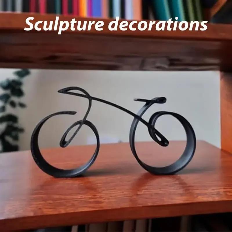 Personality Minimalist Art Bicycle Abstract Geometry Line Design Acrylic Crafts Office Desktop Home Decoration Ornaments Gifts