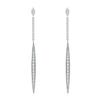 White Gold Plated Moissanite Stud Earring for Women Tassel Classic D Color Ear Stud Lab Diamond 925 Sterling Silver