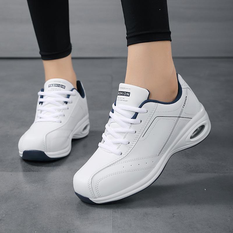 New Large Size Women's Shoes Casual Air Cushion Shoes Mother Shoes Lace-up Breathable Sneakers