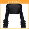 Lolita Gothic Cosplay Shawl With Polyester Fabric For Cosplay Events And Stage Shows