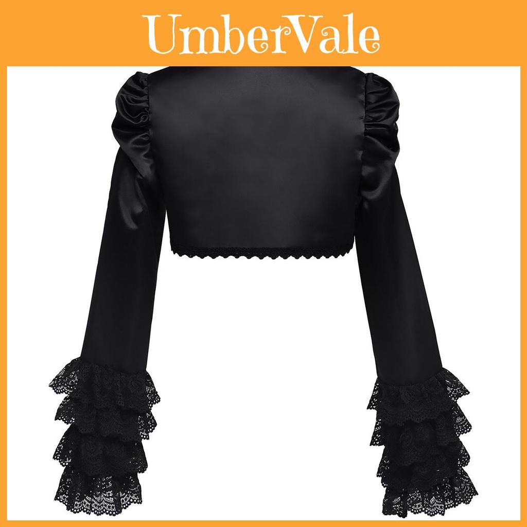 Lolita Gothic Cosplay Shawl With Polyester Fabric For Cosplay Events And Stage Shows