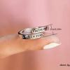 2PCS New Cross Faith Overcomes Fear Ring Opening Adjustable