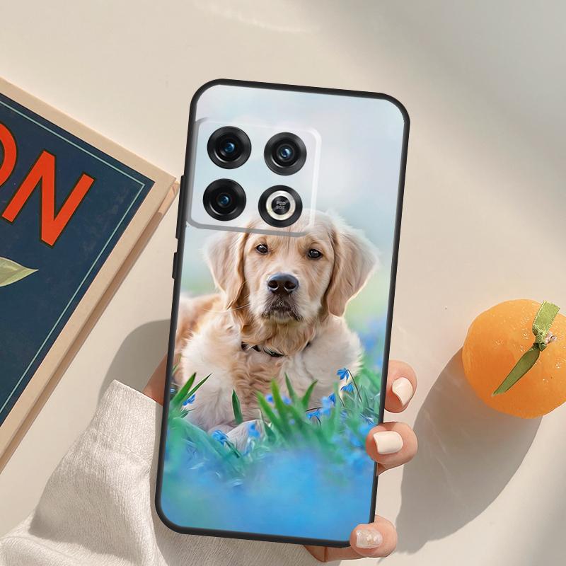 Goldener Retriever Hundehülle Für OnePlus 11 10 9 8 Pro 8T 9R 10T 9RT Ace Nord 2 2T CE N10 N100 N20 N200 Rückabdeckung