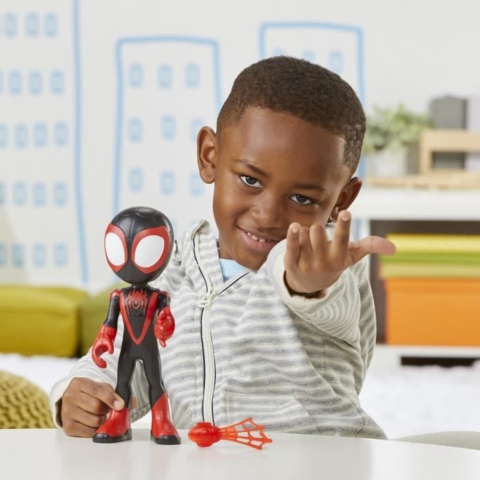 Figurine miles morales : spider-man géant pour enfants - marvel spidey and his amazing friends