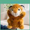 Knuffelhandpop van een tijger, perfect voor kinderen om mee te spelen en een leuk cadeau te zijn.