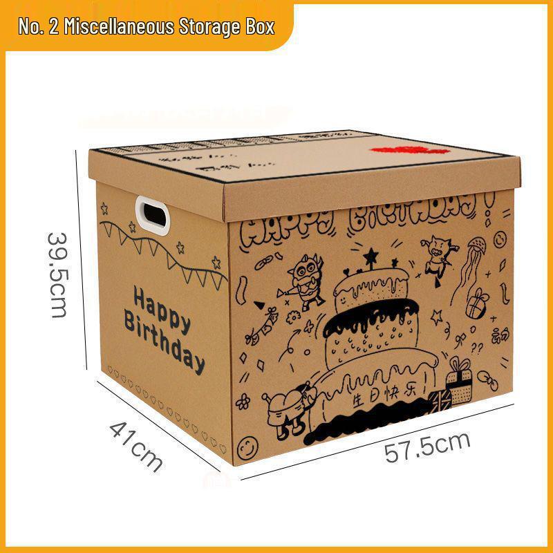 Creative Graffiti Birthday Box: Sneaker, Snack, Clothes, Book & File Organizer