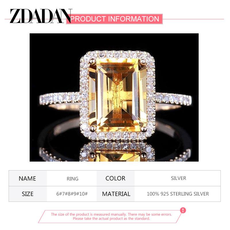 925 Sterling Silver Fashionable Square Inlaid Gemstone Ring for Women's Wedding Jewelry Gifts and Party Accessories 2025