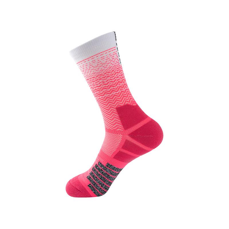 Ayoubu Adult Thick Terry Gradient Basketball Socks 4 Pairs