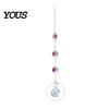 Sun Catcher Pendant Faux Crystal Suncatcher, Colorful Prisms Window Hanging Catcher, Moon Suncatcher Rainbow Maker Chain for Garden Home Decor Star